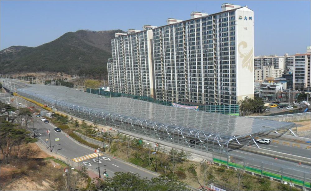 광주 진월지구 방음터널 공사
